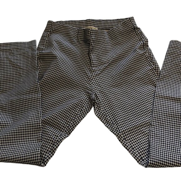 Michael Kors Navy Blue and White Houndstooth checkered leggings, size M - Picture 6 of 8